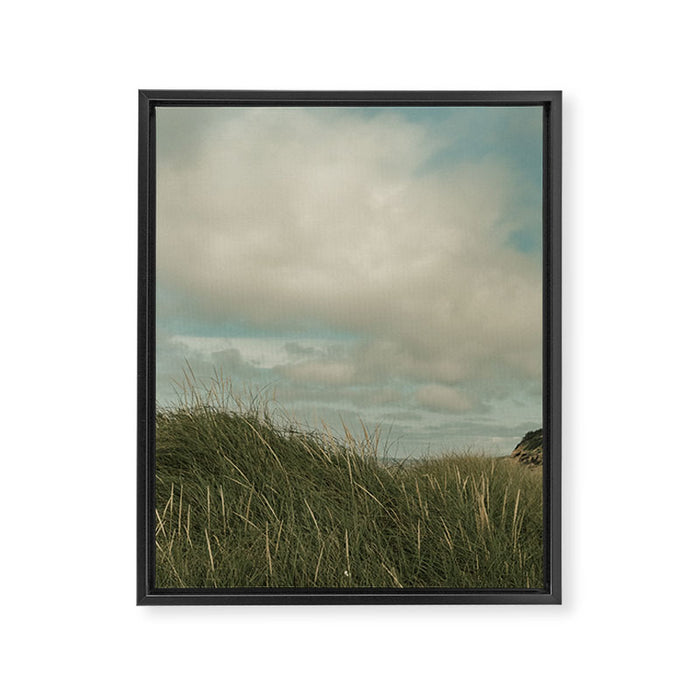 last days of summer at the beach - nature sea dunes Framed Canvas Print Gallery Image 1