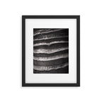Layers - Contemporary Black and White Abstract Framed Art Print Gallery Image 5
