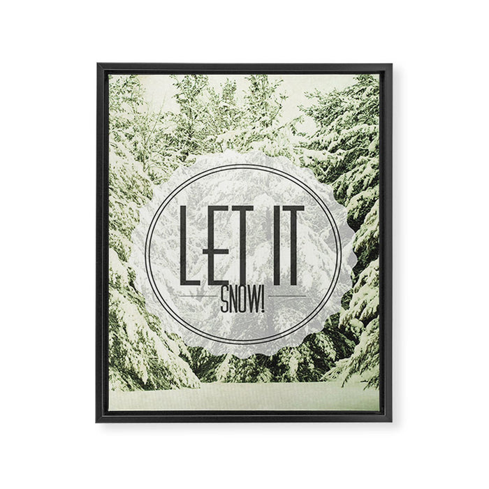 Let It Snow Framed Canvas Print Gallery Image 1
