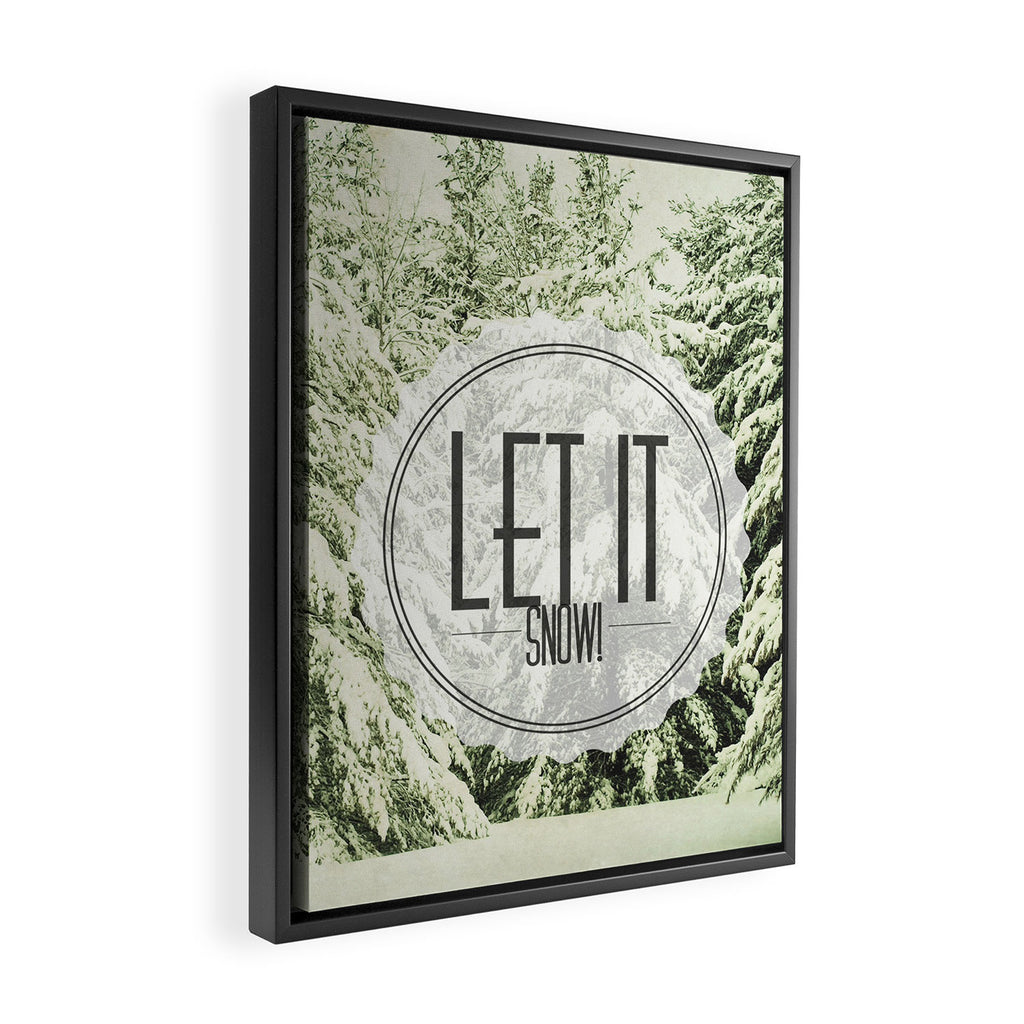 Let It Snow Framed Canvas Print Gallery Image 2