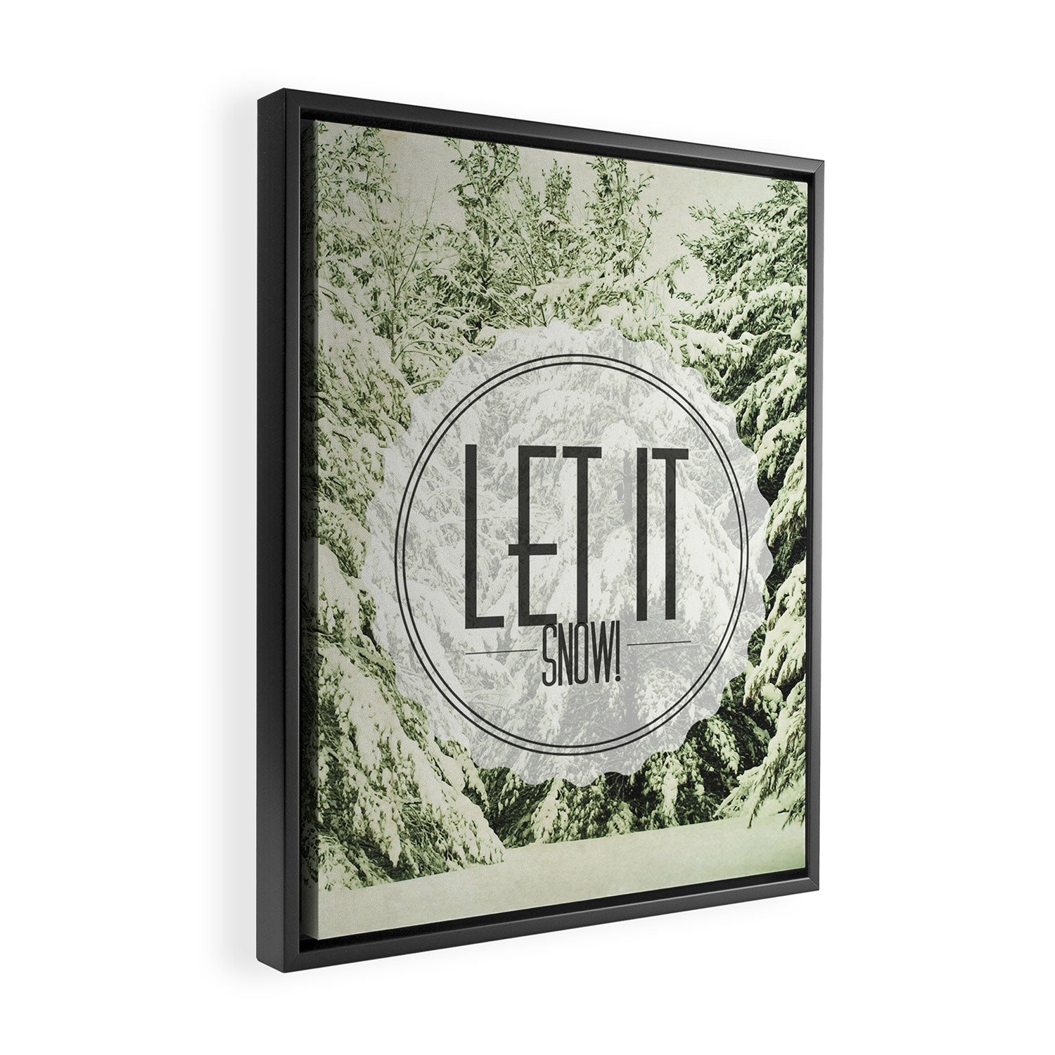 Let It Snow Framed Canvas Print Gallery Image 2