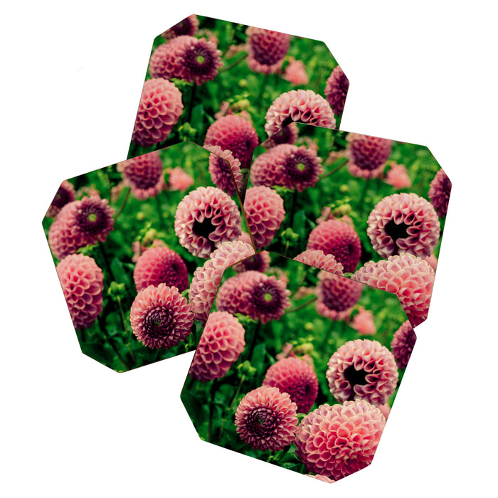Let Yourself Bloom - Modern Botanical Photograph Coaster Gallery Image 1