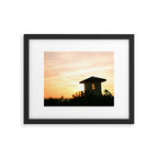Lifeguard Stand at Sunset Framed Art Print Gallery Image 5