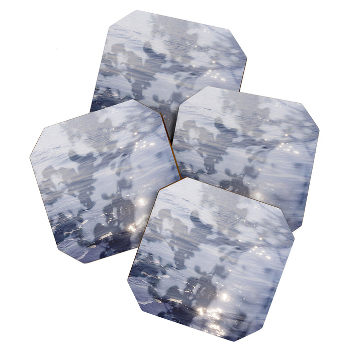 liminal spaces no. 2 - double exposure nature sea photograph Coaster Gallery Image 1