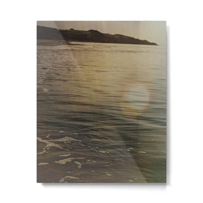 liminal spaces no. 5 - double exposure water nature photograph Metal Print Gallery Image 1