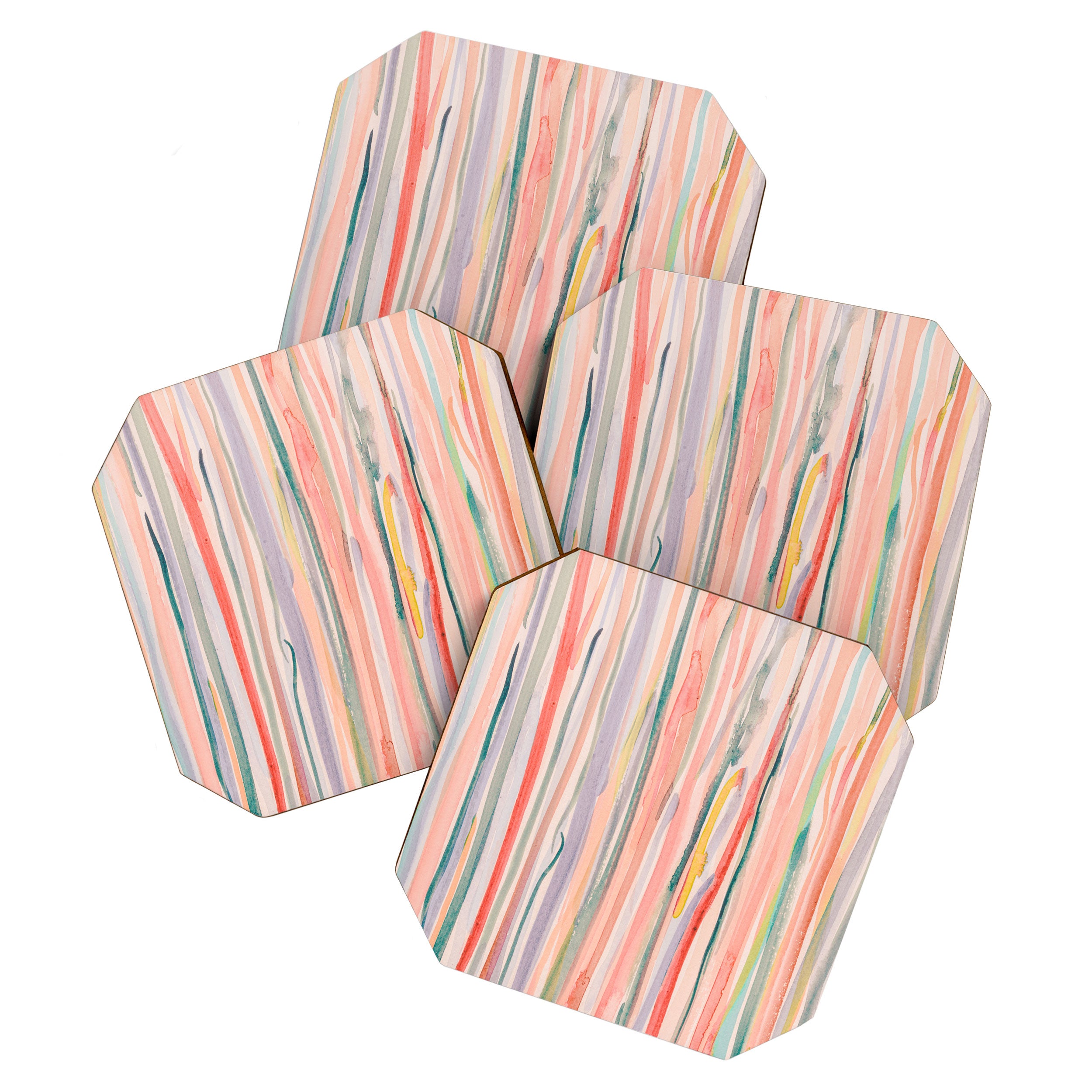 Loose Watercolor Lines 1 Coaster Gallery Image 1