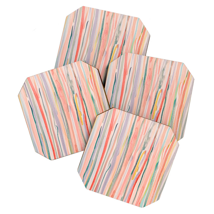 Loose Watercolor Lines 1 Coaster Gallery Image 1
