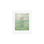 Love Laugh Live Art Print Gallery Image 1