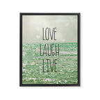 Love Laugh Live Framed Canvas Print Gallery Image 8