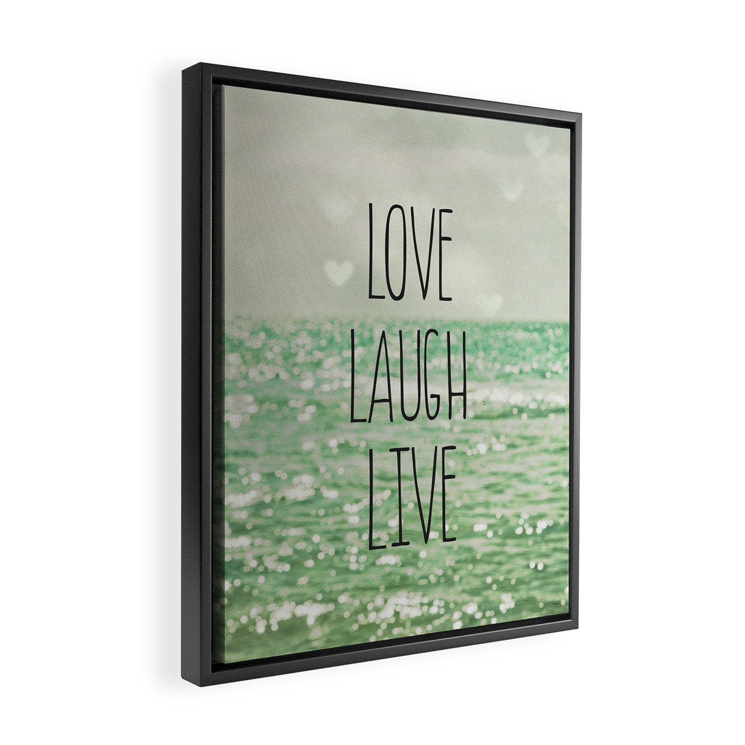 Love Laugh Live Framed Canvas Print Gallery Image 2