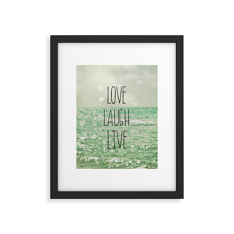 Love Laugh Live Framed Art Print Gallery Image 6