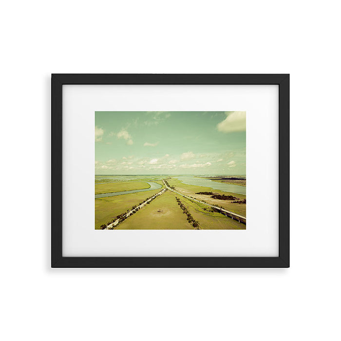 Low Country Aerial Landscape Framed Art Print Gallery Image 1