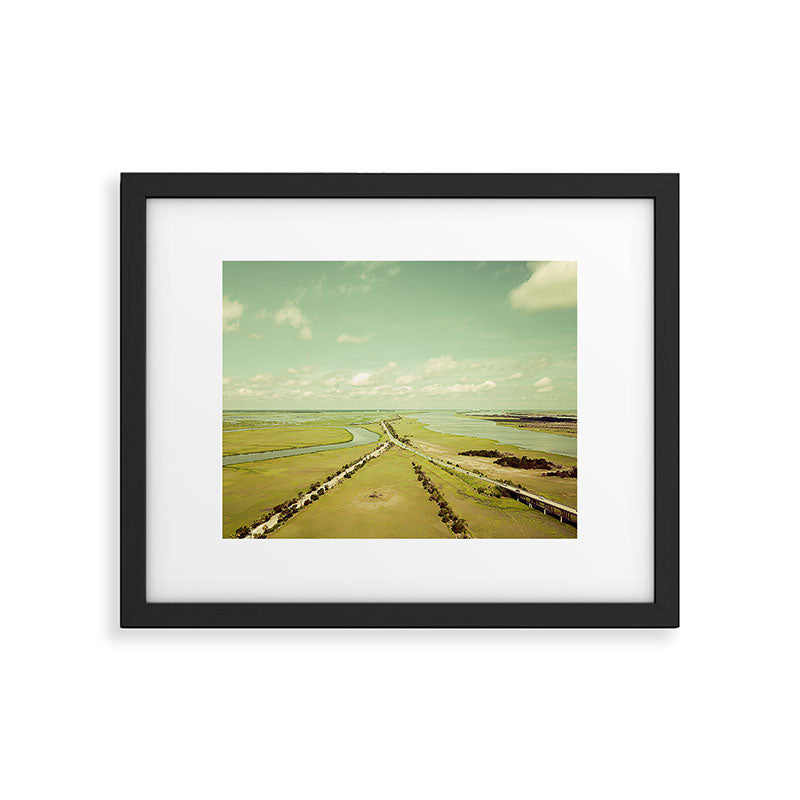 Low Country Aerial Landscape Framed Art Print Gallery Image 5