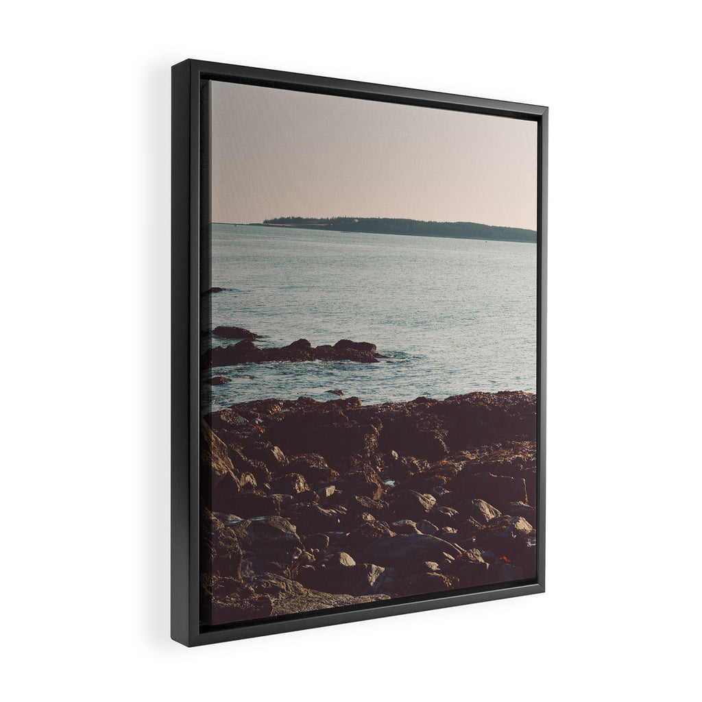 Low Tide - Ocean Art Framed Canvas Print Gallery Image 2