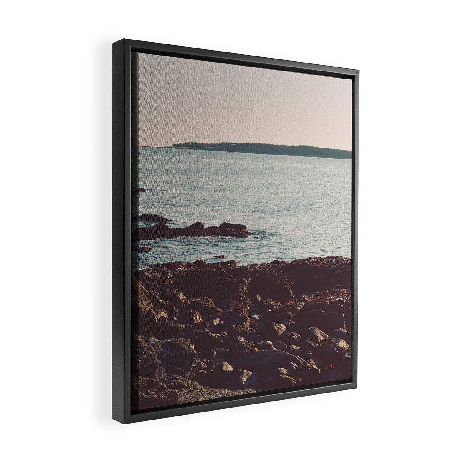 Low Tide - Ocean Art Framed Canvas Print Gallery Image 2