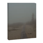 Low Visibility - beach path photograph fog Michigan Canvas Print Gallery Image 6