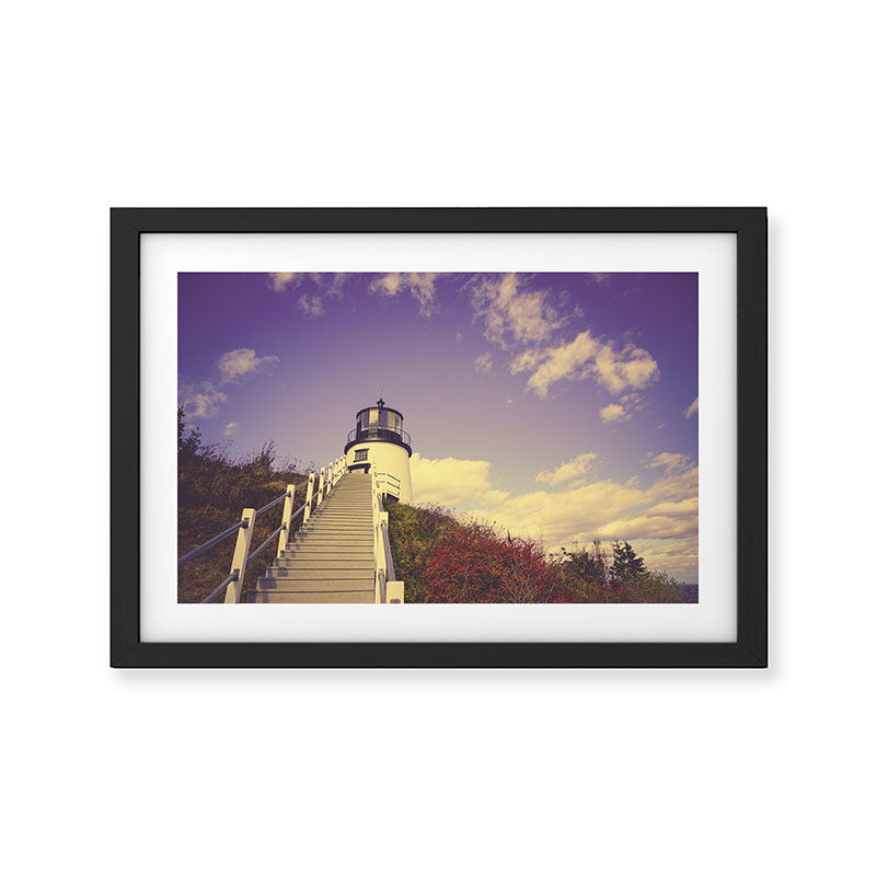 Maine Coast Lighthouse Framed Art Print Gallery Image 2