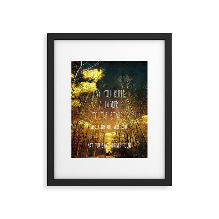 May You Stay Forever Young Framed Art Print Gallery Image 1