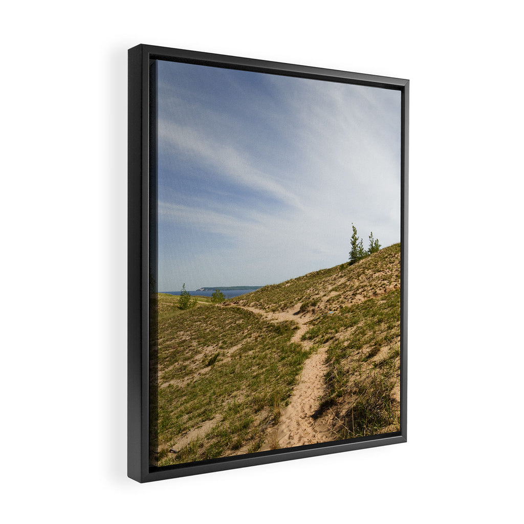 Michigan Dunes 1 - sand dune nature landscape photograph Framed Canvas Print Gallery Image 2