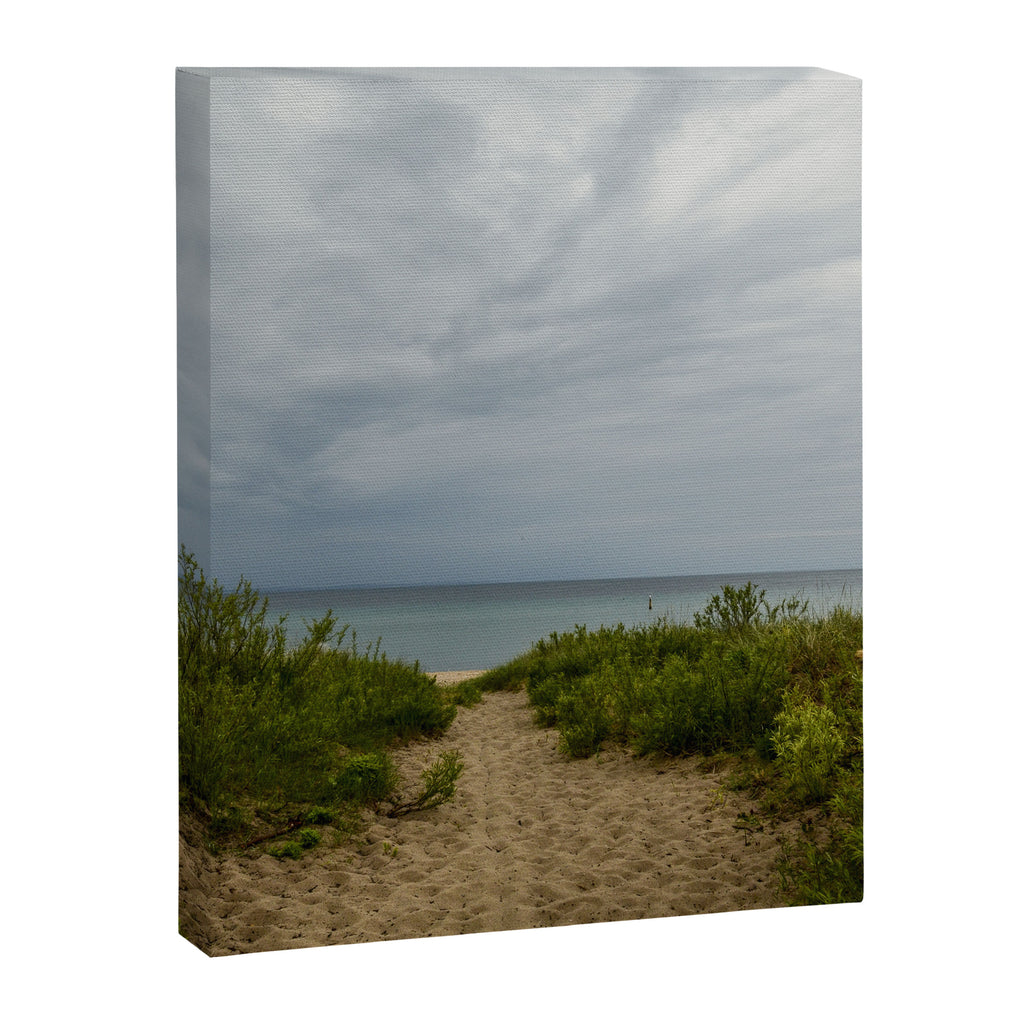 Michigan Dunes 4 - landscape photograph travel lake michigan beach nature art Canvas Print Gallery Image 6