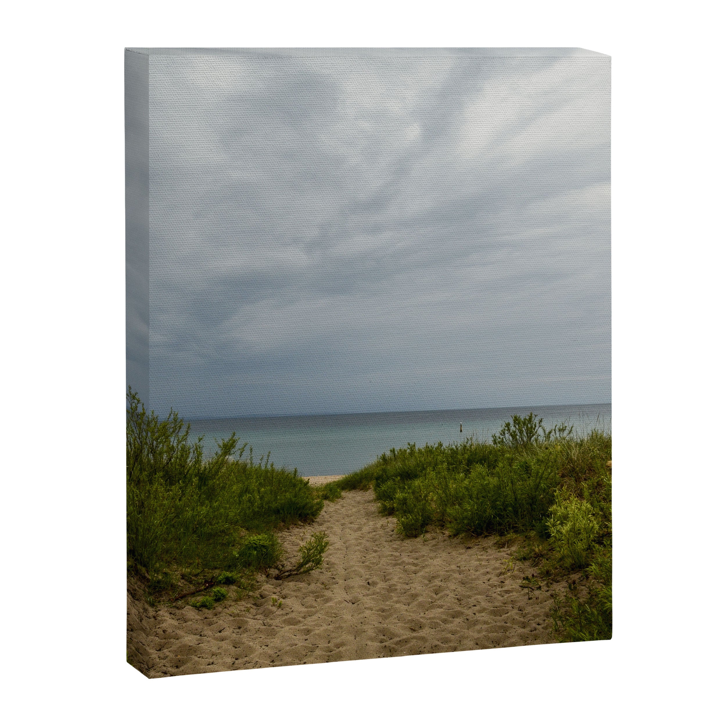 Michigan Dunes 4 - landscape photograph travel lake michigan beach nature art Canvas Print Gallery Image 6