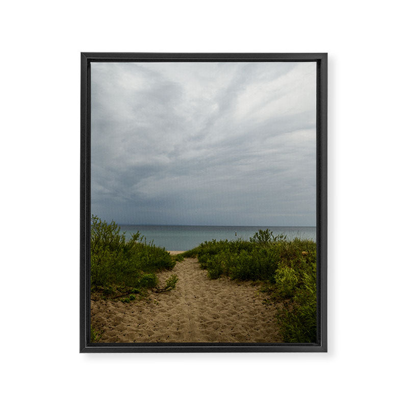 Michigan Dunes 4 - landscape photograph travel lake michigan beach nature art Framed Canvas Print Gallery Image 6