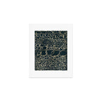 Migration - black and white abstract painting marks bold Art Print Gallery Image 1