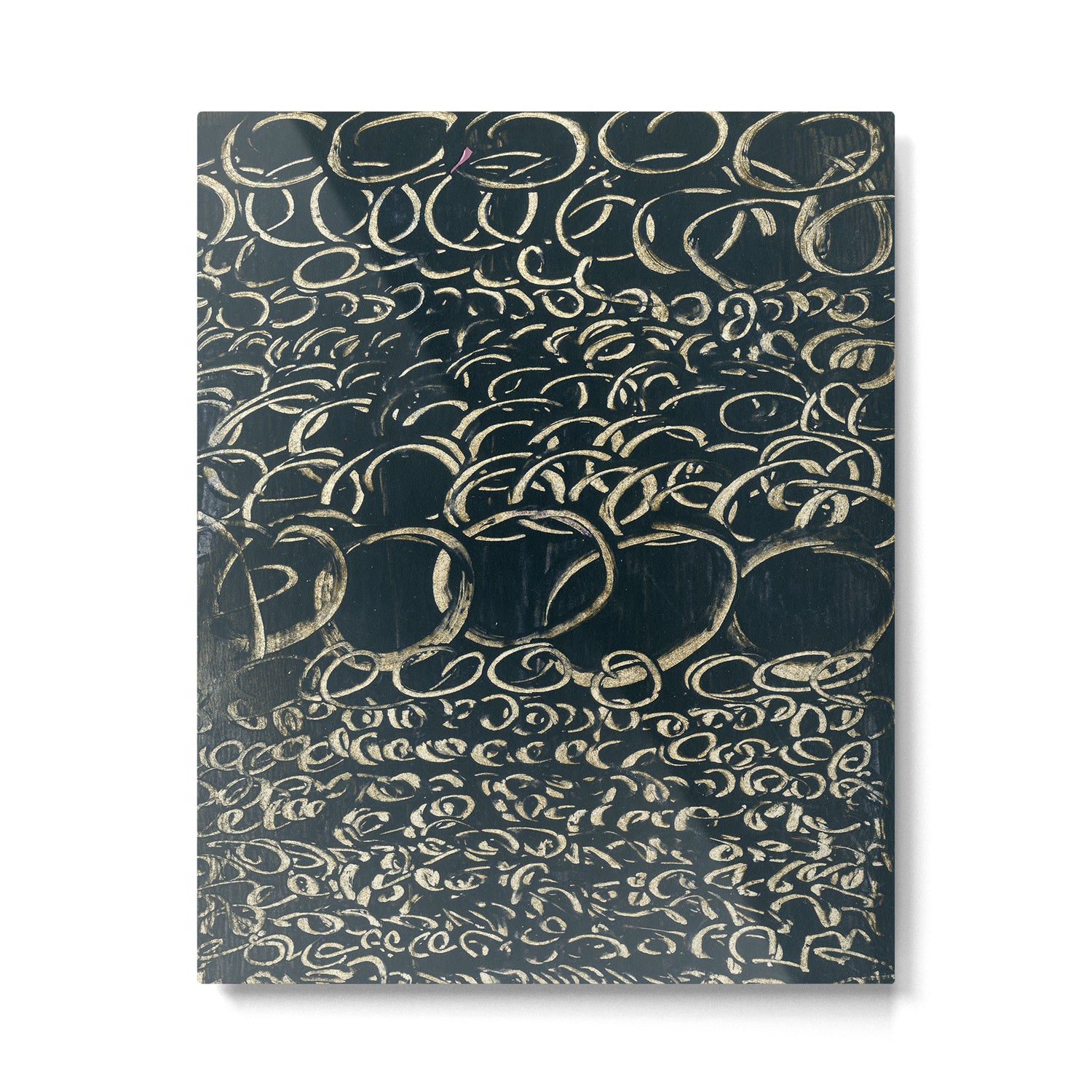 Migration - black and white abstract painting marks bold Metal Print Gallery Image 4