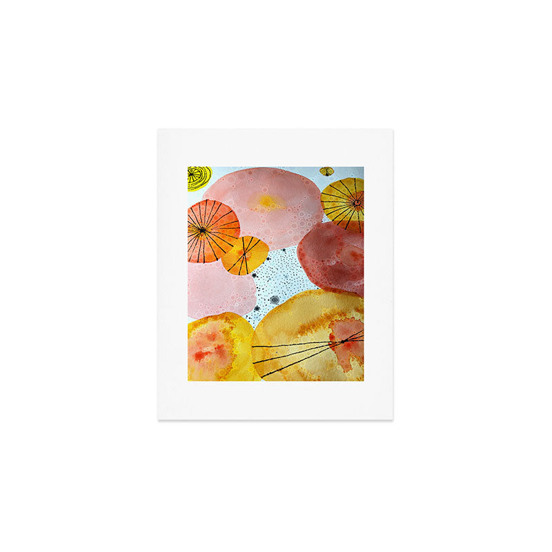 Moments of Happiness Surrounded Her Like Sunshine Art Print Gallery Image 1