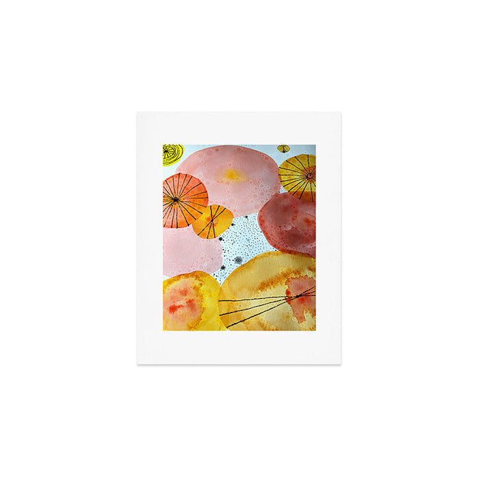 Moments of Happiness Surrounded Her Like Sunshine Art Print Gallery Image 1