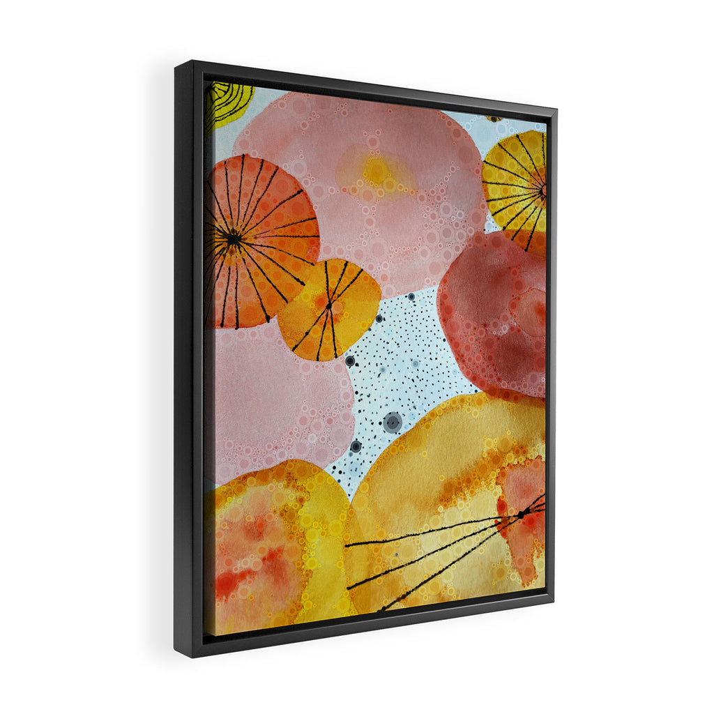 Moments of Happiness Surrounded Her Like Sunshine Framed Canvas Print Gallery Image 2