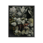 Moody Succulent x houseplant leaf photograph Framed Canvas Print Gallery Image 6