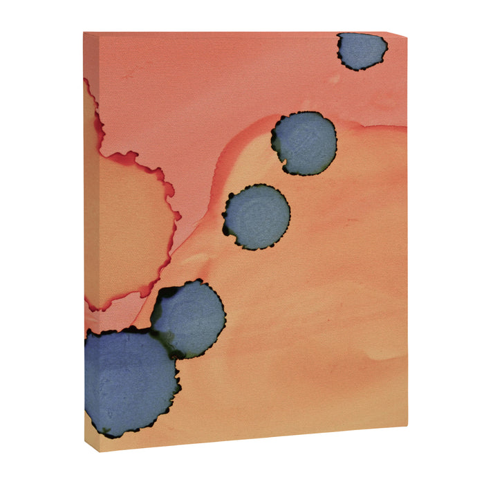 Moon Rising - minimalist abstract painting sun and moon Canvas Print Gallery Image 1