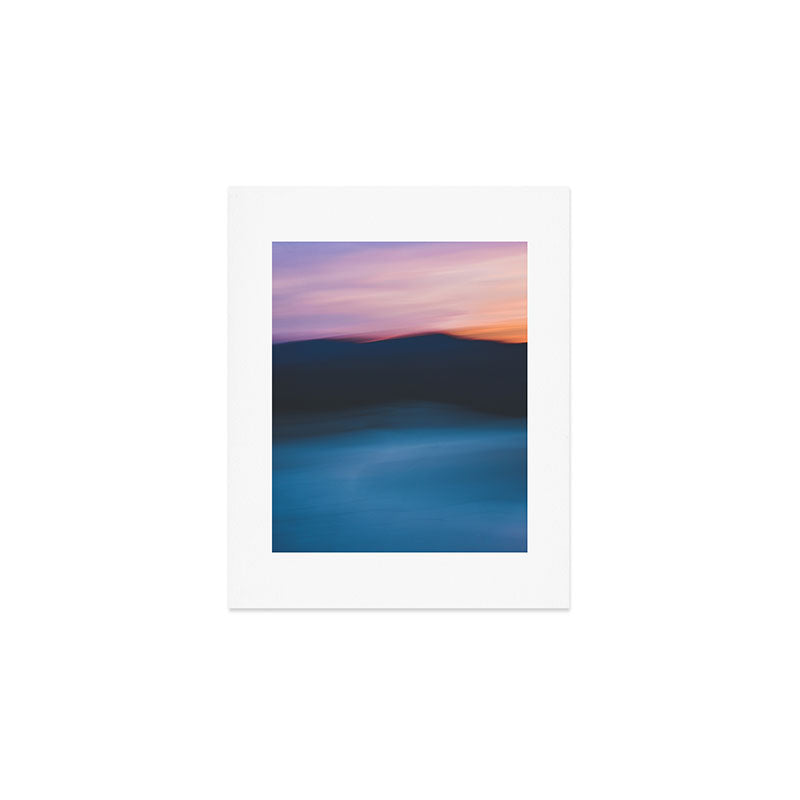 Mountain Sunset Abstract Art Print Gallery Image 1