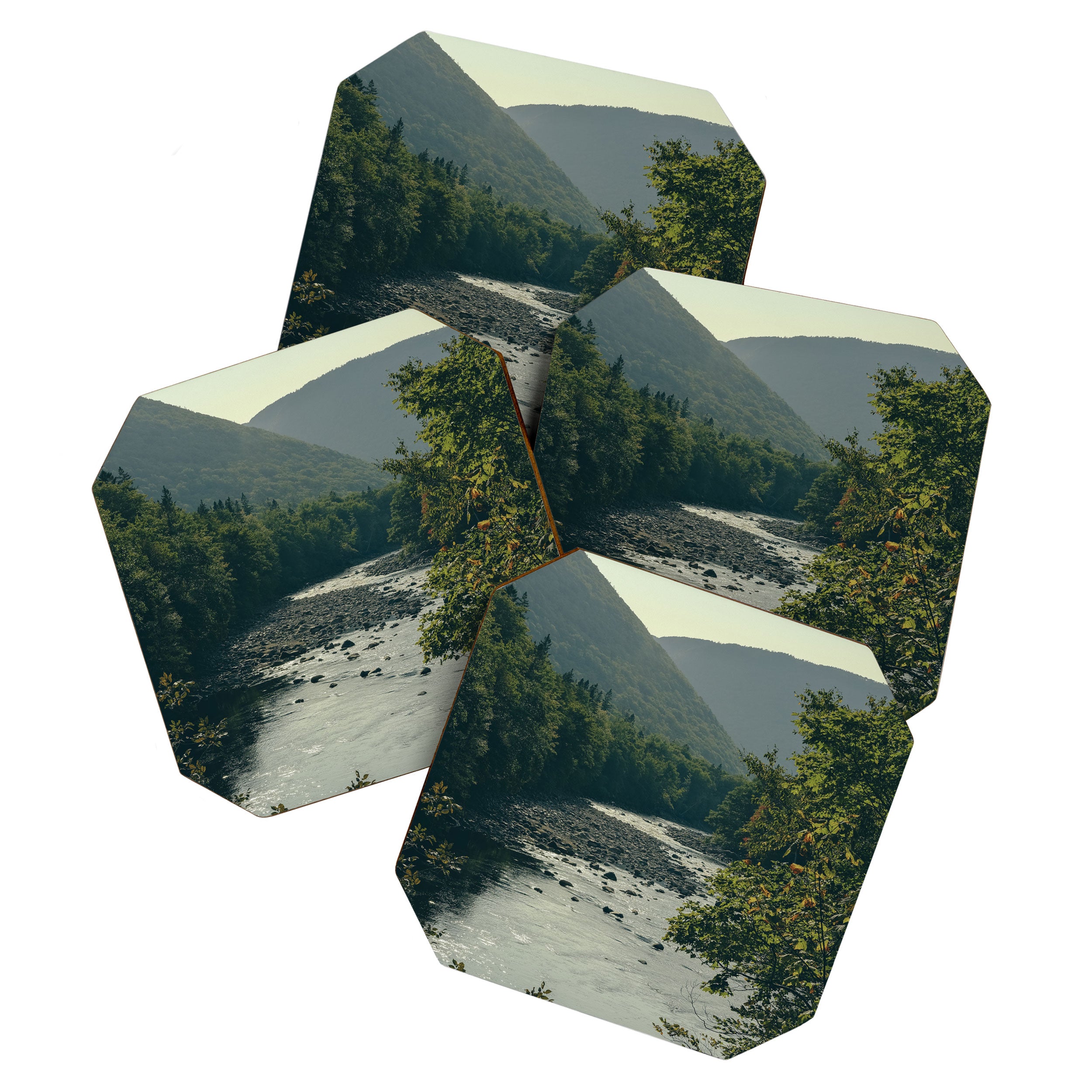 mountains and river - nature travel photography Coaster Gallery Image 1