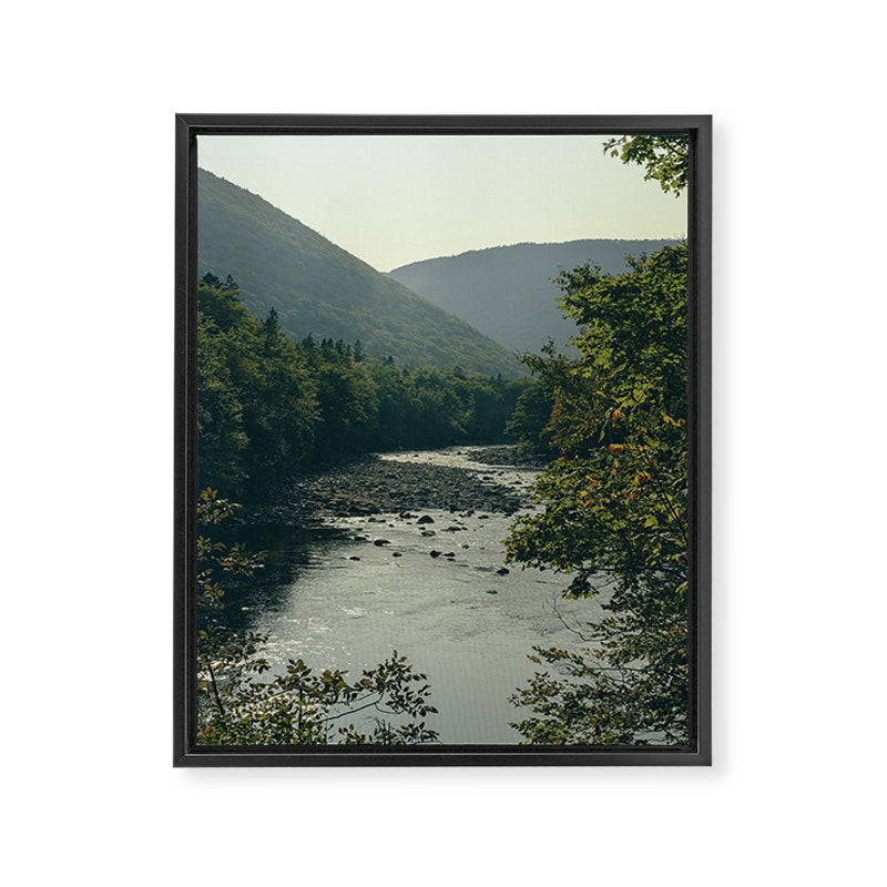 mountains and river - nature travel photography Framed Canvas Print Gallery Image 6