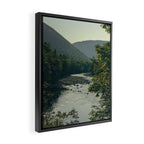 mountains and river - nature travel photography Framed Canvas Print Gallery Image 2