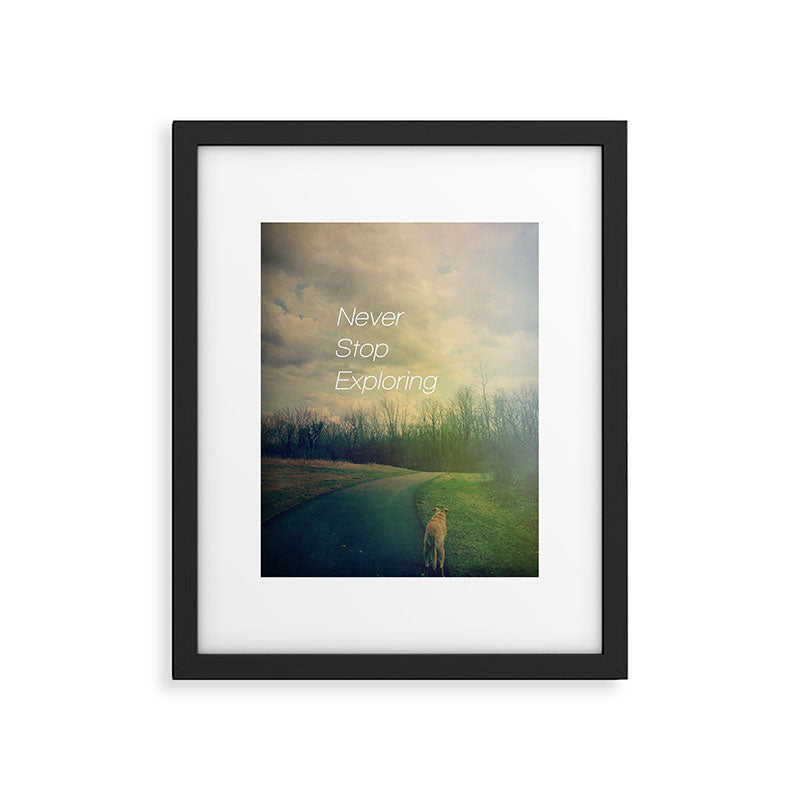 Never Stop Exploring Framed Art Print Gallery Image 5