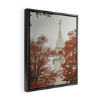 New England Autumn - travel photography Maine fall foliage trees Framed Canvas Print Gallery Image 2
