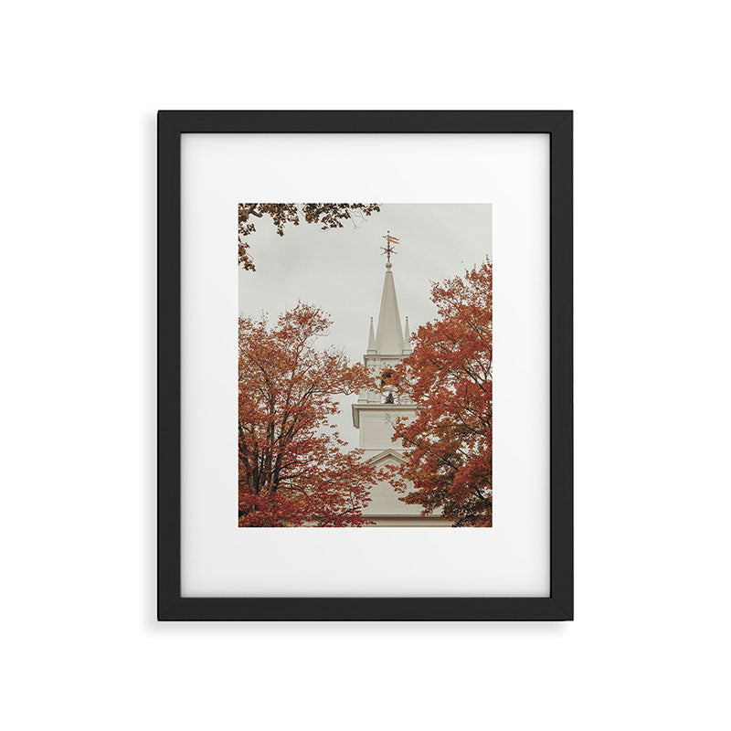 New England Autumn - travel photography Maine fall foliage trees Framed Art Print Gallery Image 5