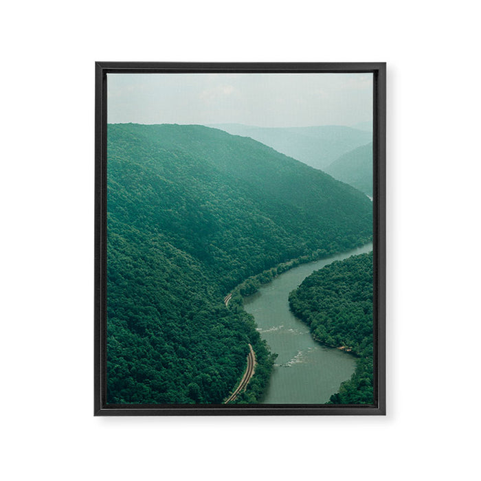 New River Gorge Wilderness Framed Canvas Print Gallery Image 1