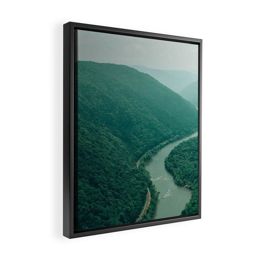 New River Gorge Wilderness Framed Canvas Print Gallery Image 2