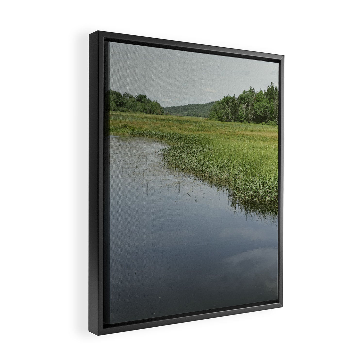 northern landscape - maine travel nature photograph Framed Canvas Print Gallery Image 2