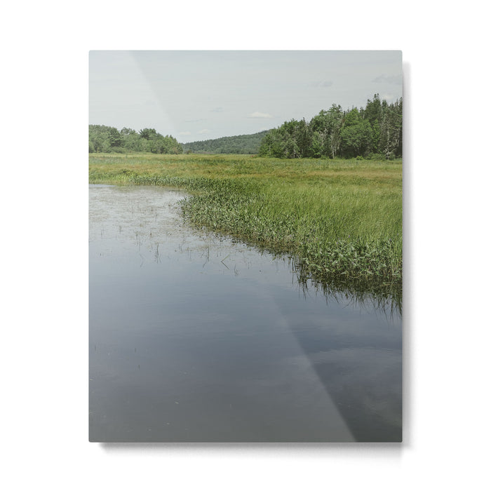 northern landscape - maine travel nature photograph Metal Print Gallery Image 1