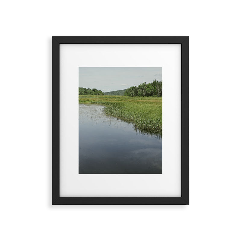 northern landscape - maine travel nature photograph Framed Art Print Gallery Image 5
