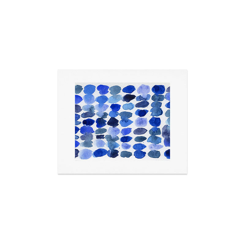Ocean Colors Watercolor Abstract Art Print Gallery Image 1