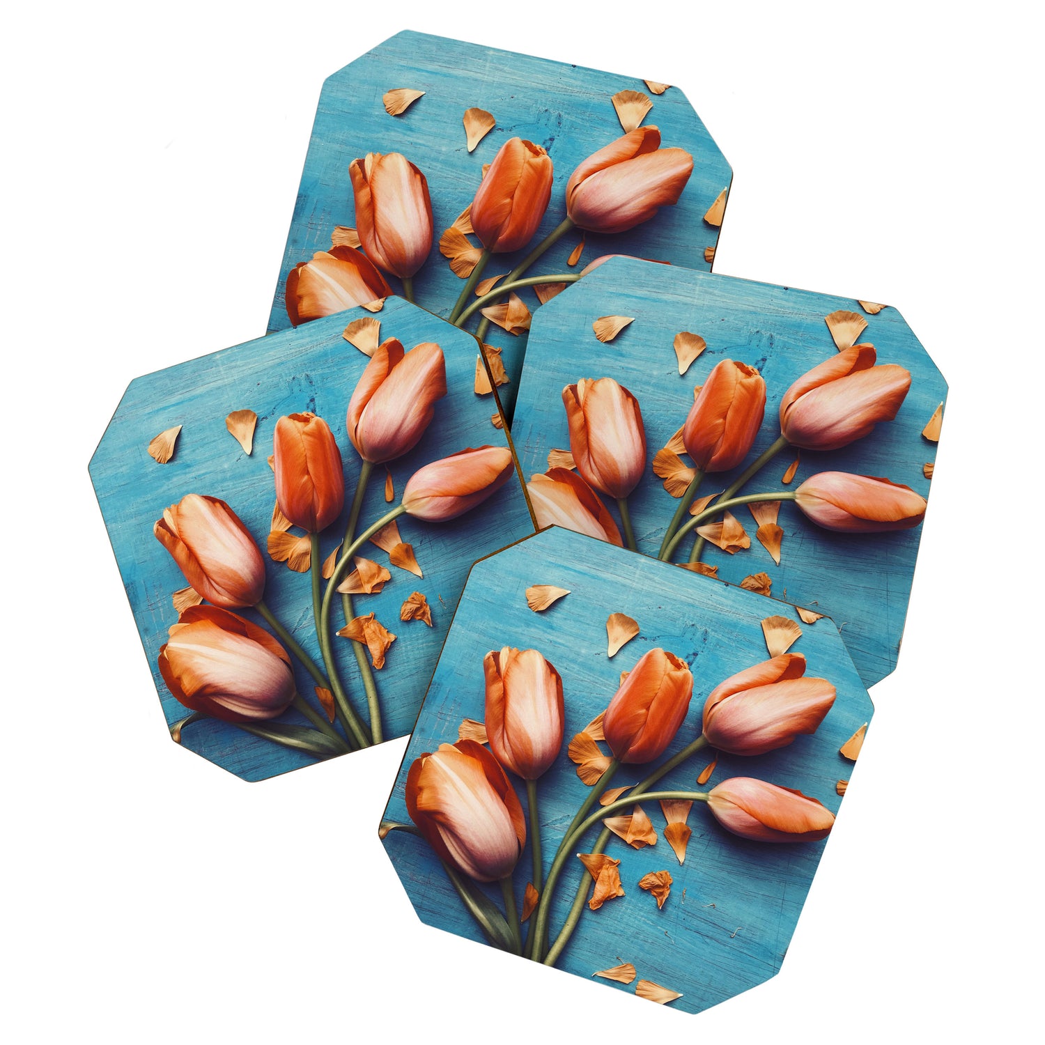 Orange Tulips Coaster Gallery Image 1