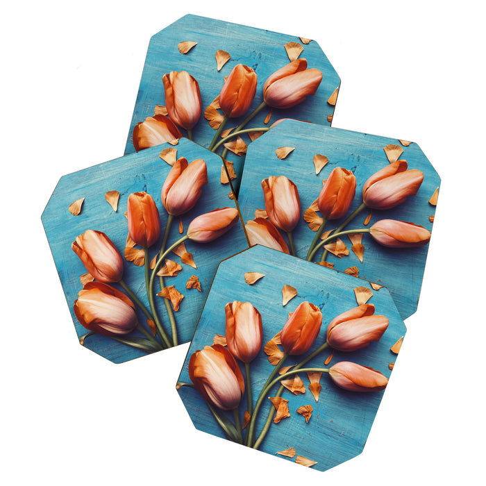 Orange Tulips Coaster Gallery Image 1