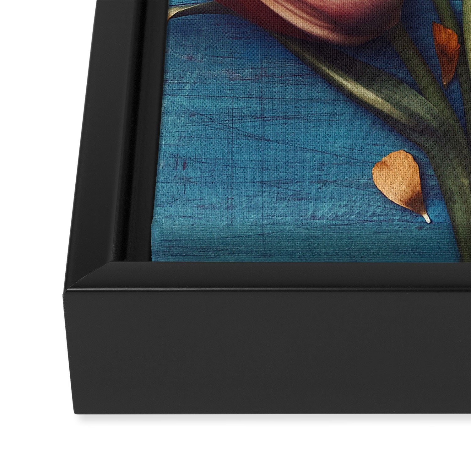 Orange Tulips Framed Canvas Print Gallery Image 3