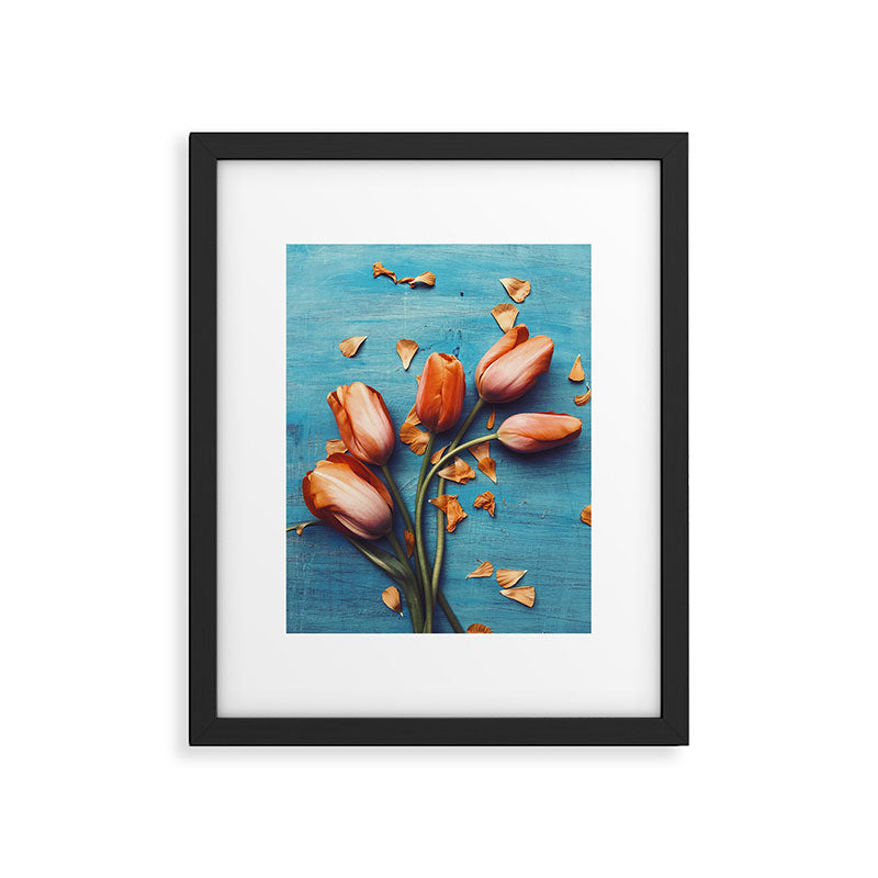 Orange Tulips Framed Art Print Gallery Image 5